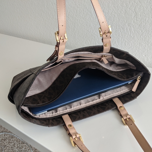 Michael Kors Brown Logo Tote - Picture 5 of 8